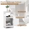 Bathroom Floor Cabinet Side Storage Organizer with Open Shelf and Single Door